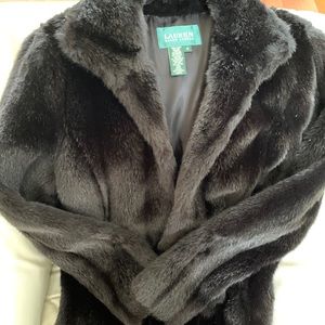 LAUREN Ralph Lauren Women Faux Fur Coat